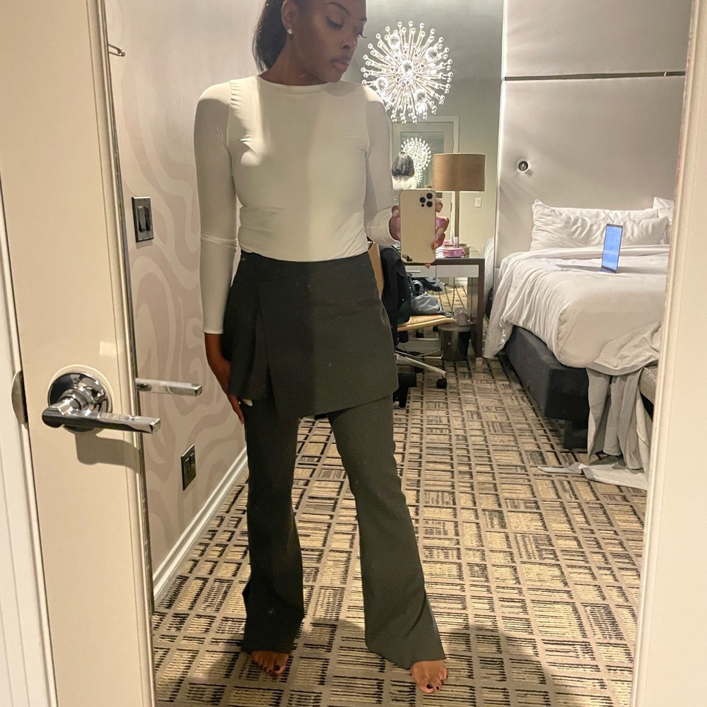 Zara Black Boot Cut Flare Pants